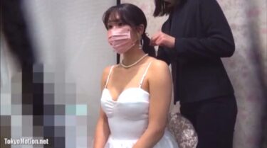 【着替え盗撮】美人な花嫁さんの結婚式お色直し盗撮動画